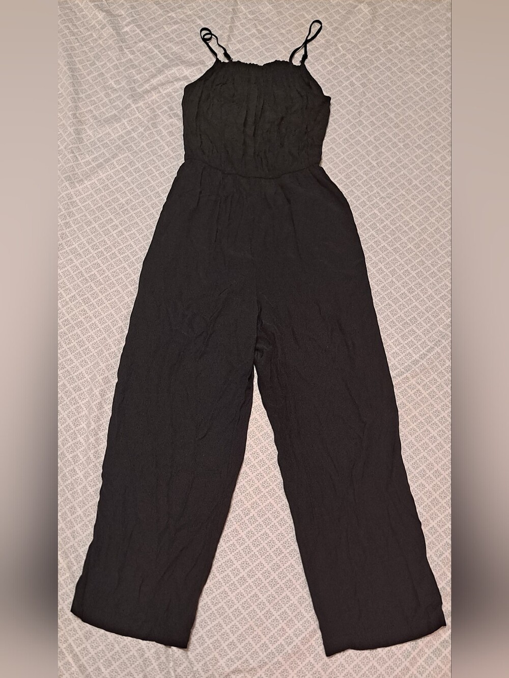 Massimo Black Spaghetti-Strap Wide-Leg Jumpsuit - Women Sz XS